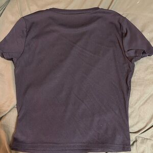 Black Ribbed T-Shirt